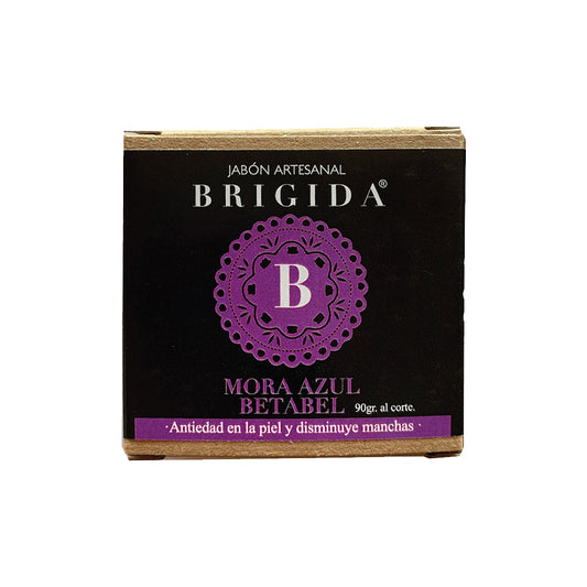 Jabón Brigida Fórmula 16: Leche de cabra, mora azul y betabel