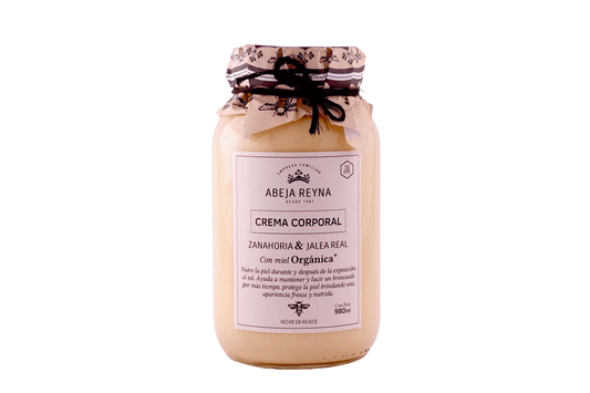 Crema corporal zanahoria y jalea real